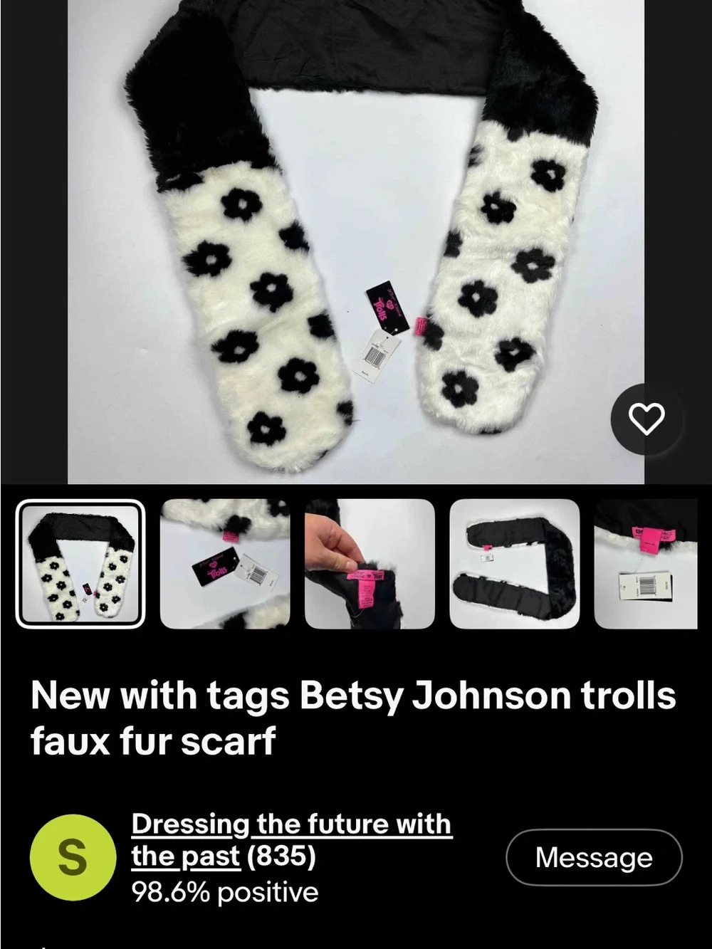 Betsey Johnson faux fur